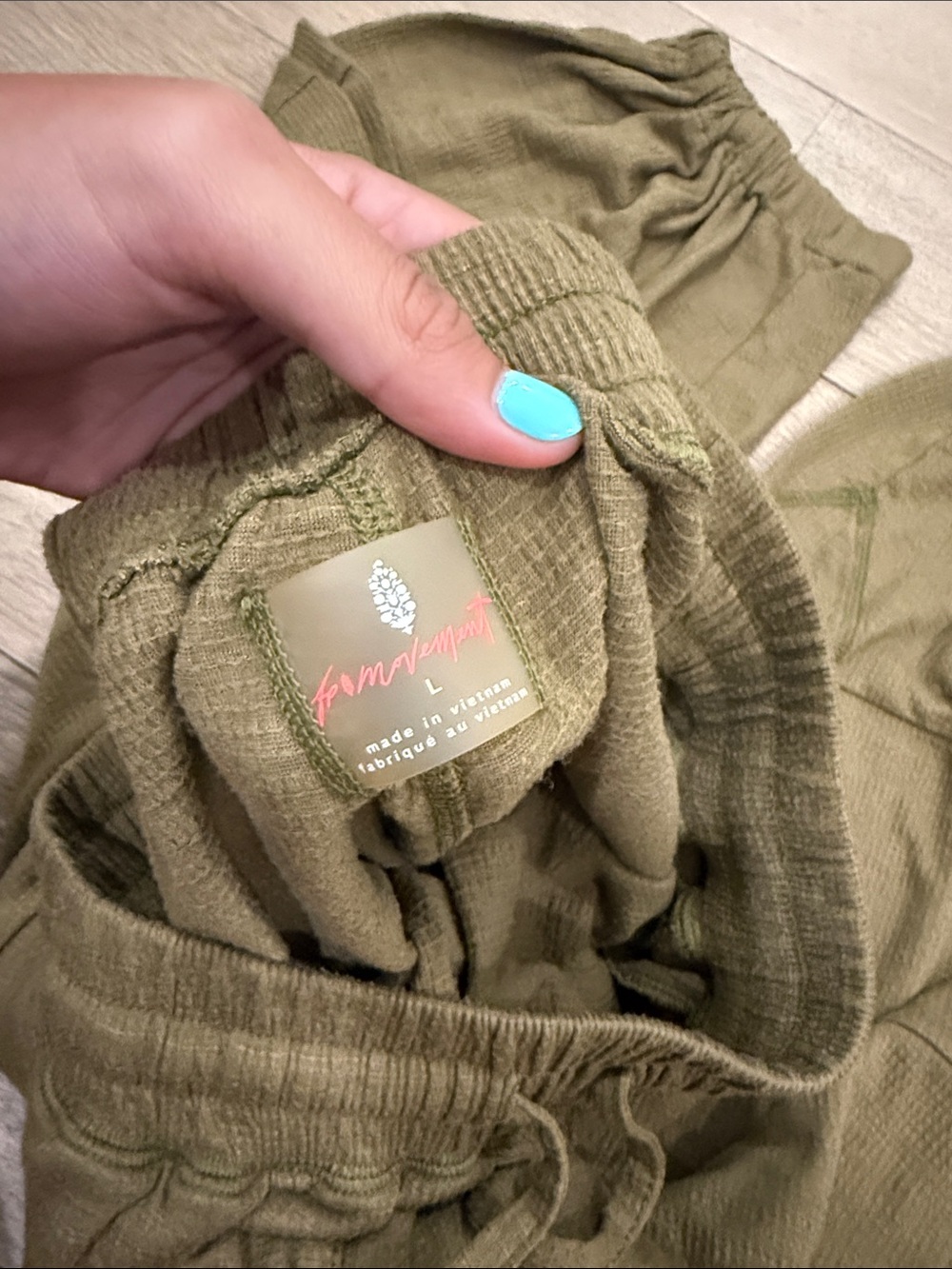 Free people movement sweatpants green - Picture 6 of 6